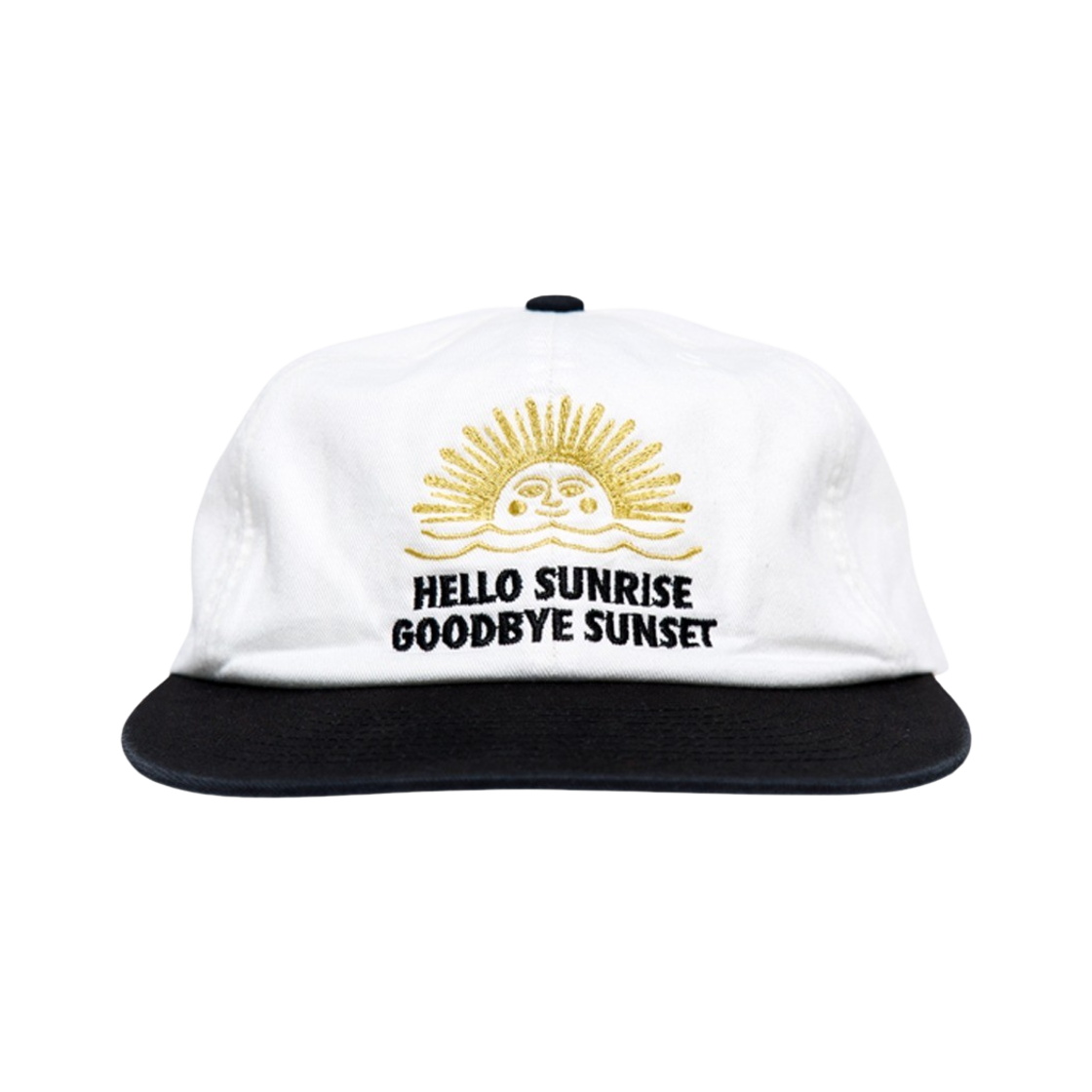 헬로선라이즈 90's 로고 6패널 캡 아이보리 & 블랙(Hello Sunrise 90's Logo 6Panel Cap Ivory & Black)