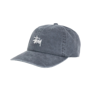 Stussy Washed Stock Low Pro Cap Charcoal