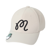 Malbon Golf M Logo Ball Cap & Ball Marker Set Beige