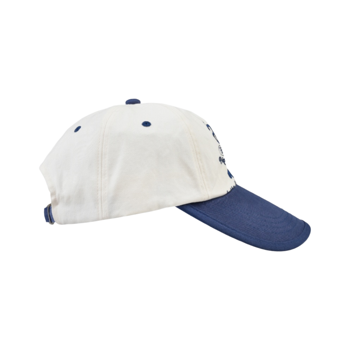 ★AEAE★ WEB LOGO TWO TONE BALL CAP WHITEBLUE A231UAA05BL 에이에이 웹 로고 투 톤 볼캡 화이트 블루 | AEAE | KREAM