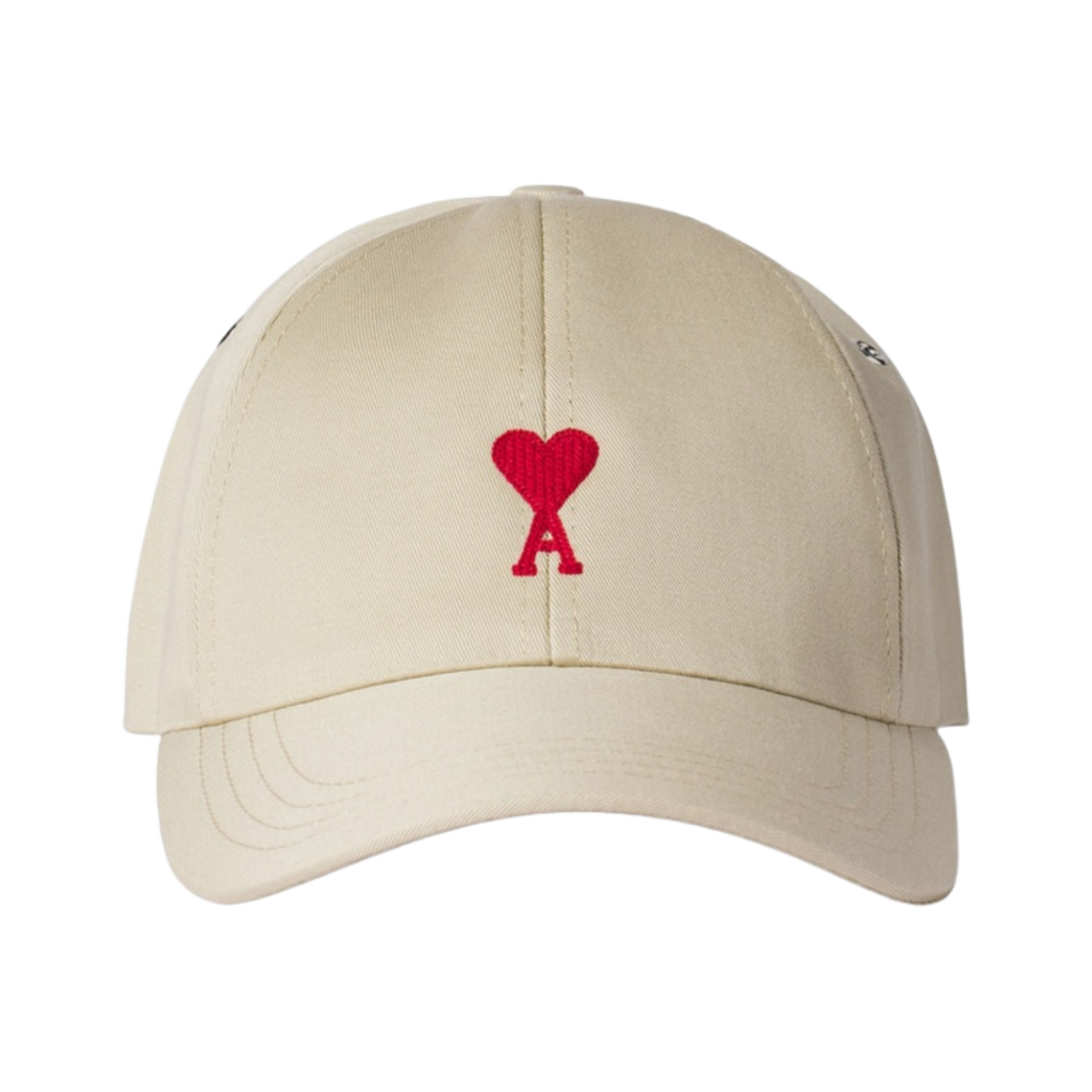 아미 스몰 하트 로고 베이스볼 캡 베이지(AMI de Coeur Baseball Cap Beige) - 1