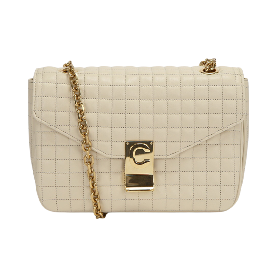 셀린느 미디움 퀼티드 숄더백 바닐라(Celine Medium Quilted Shoulder Bag Vanilla) - 1