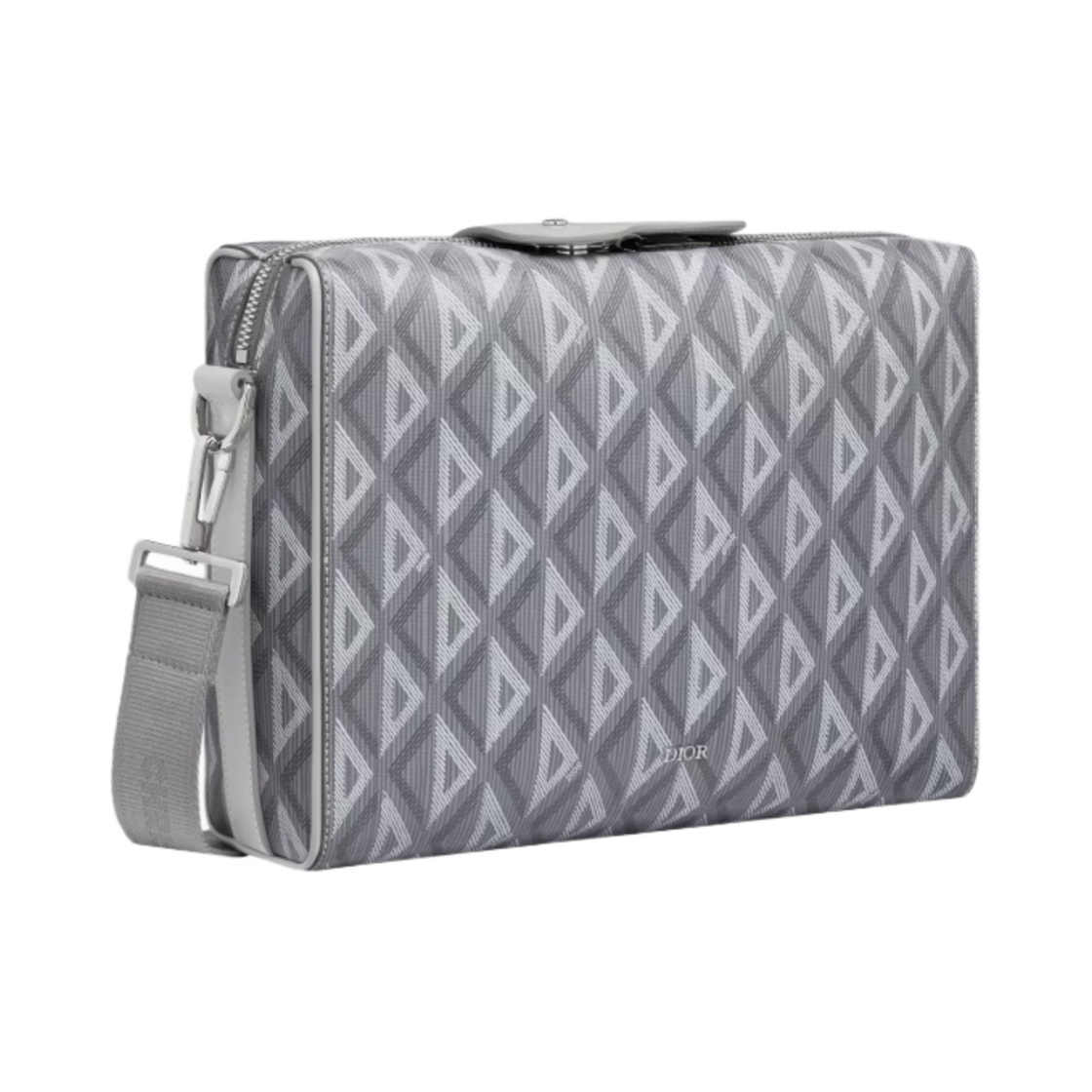 디올 링고 메신저백 CD 다이아몬드 캔버스 스무스 카프스킨 그레이(Dior Lingot Messenger Bag CD Diamond Canvas and Smooth Calfskin Grey) - 2