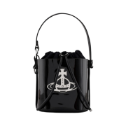 Vivienne Westwood Daisy Small Drawstring Bucket Bag Black