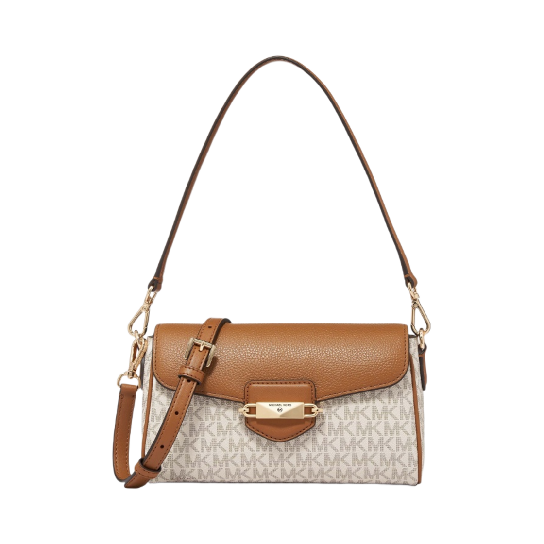 마이클 코어스 플레르 스몰 로고 컬러 블록 크로스바디백 바닐라 화이트(Michael Kors Fleur Small Logo Color Block Crossbody Bag Vanilla White)