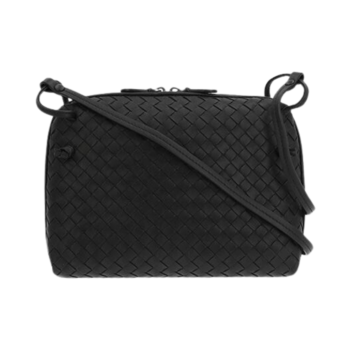 245354V3UN11275 Bottega Veneta Intrecciato Nodini Bag Black