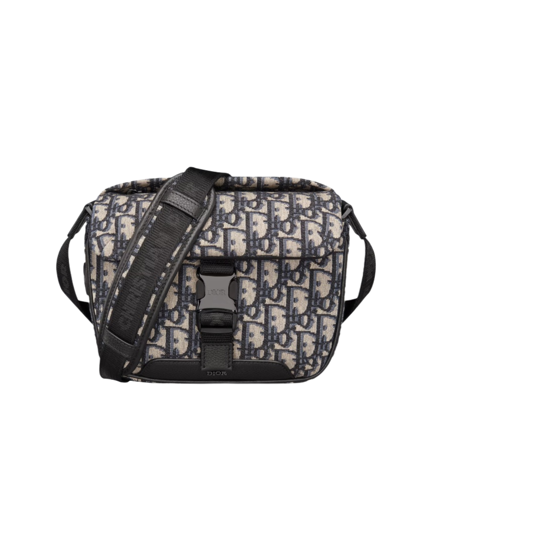 디올 익스플로러 파우치 스트랩 베이지 블랙 디올 오블리크 자카드(Dior Explorer Pouch Strap Beige Black Dior Oblique Jacquard) - 1