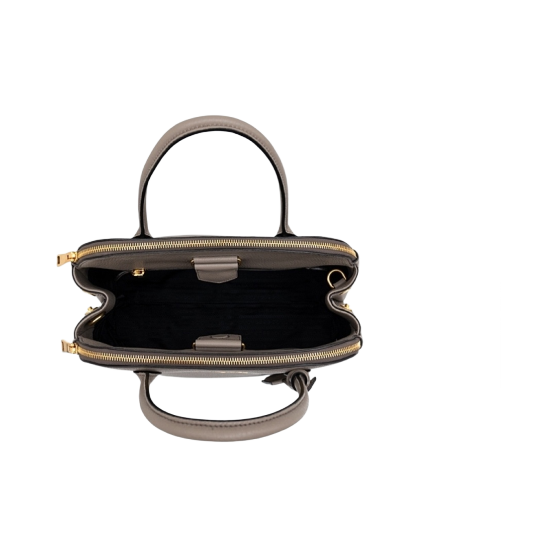 프라다 다이노 레더 핸드백 클레이 그레이(Prada Daino Leather Handbag Clay Grey) - 4