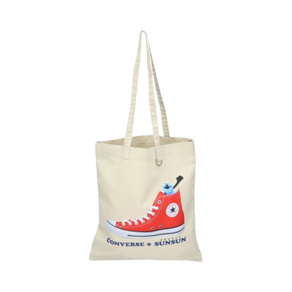 80981600-02 Converse x Puppet Sunsun Flat Tote Bag Ivory