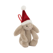 Jellycat Bashful Christmas Bunny Decoration Praline