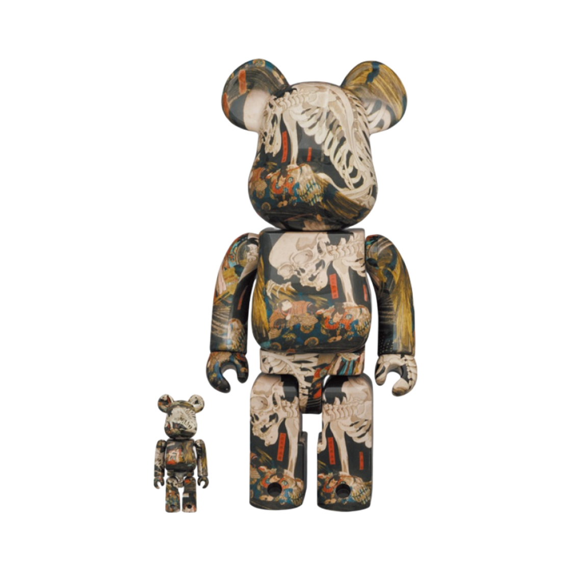 베어브릭 우타가와 쿠니요시 소마 노 코우치 우라 100% & 400% 세트