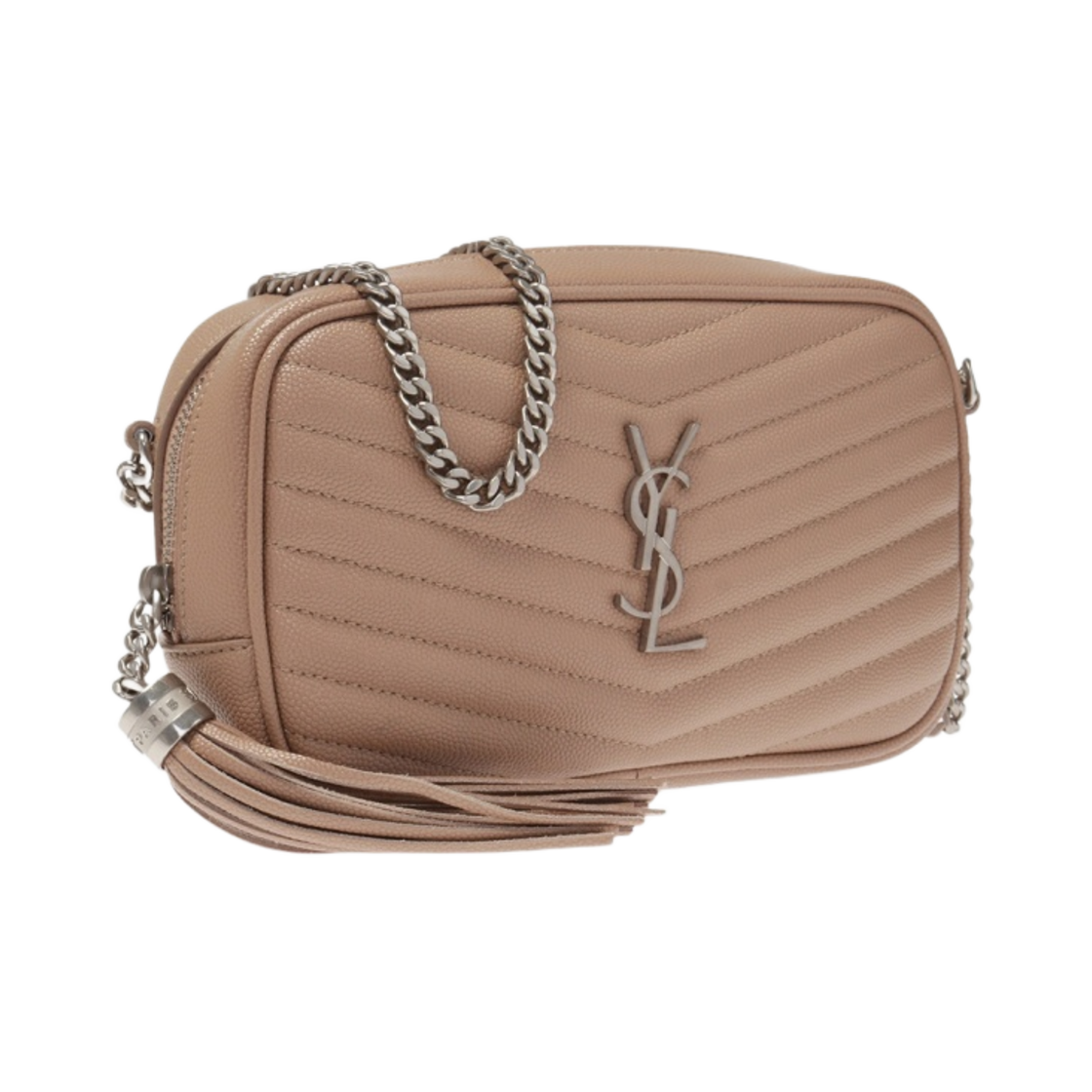 생로랑 그랑 드 뿌드르 엠보스 퀼티드 레더 루 미니백 샌드(Saint Laurent Lou Mini Bag in Grain De Poudre Embossed Quilted Leather Sand) - 2