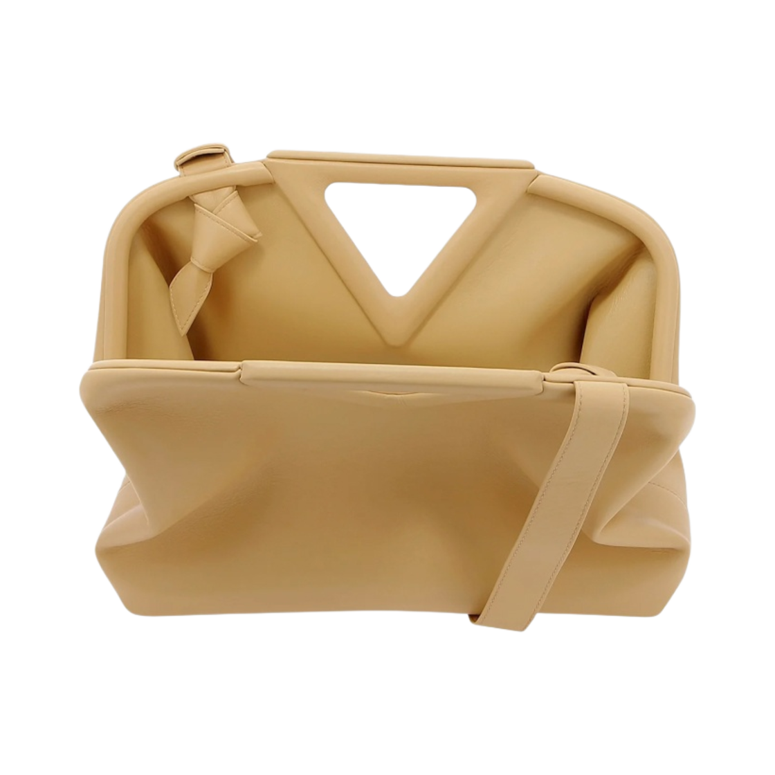 보테가 베네타 미디움 트라이앵글 탑 핸들백 아몬드(Bottega Veneta Medium Triangle Top Handle Bag Almond) - 3