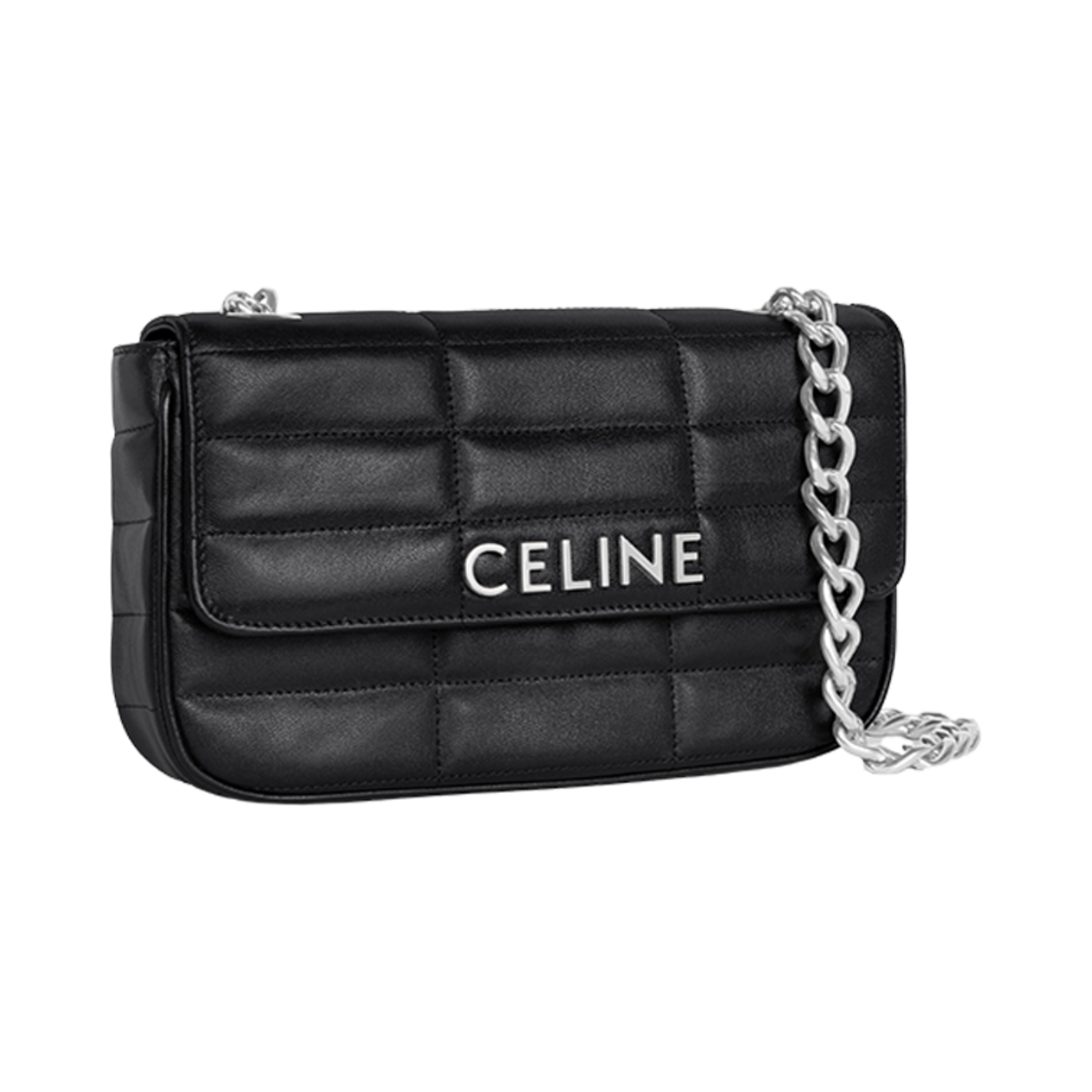 셀린느 체인 숄더백 마틀라세 모노크롬 퀼티드 고트스킨 블랙(Celine Chain Shoulder Bag Matelasse Monochrome in Quilted Goatskin Black) - 2