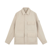 Stone Island 455F5 Ghost Heavy Melton Soft Jacket with Pockets Beige - 24FW