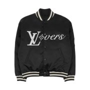 Louis Vuitton Embroidered Nylon Baseball Blouson Black