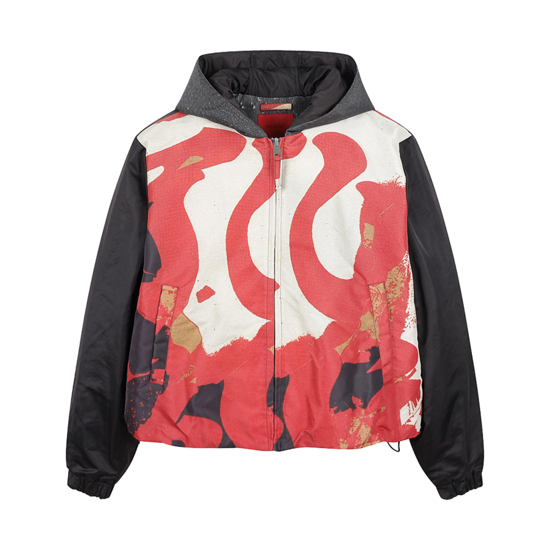 쿠시코크 패디드 프린티드 자켓 블랙 - 24FW(Kusikohc Padded Printed Jacket Black - 24FW)