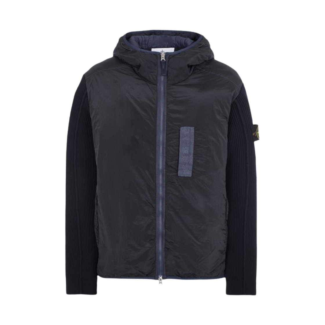 791544134-V0020 Stone Island 44134 Nylon Metal and Ribbed Hooded Jacket Navy Blue - 23FW