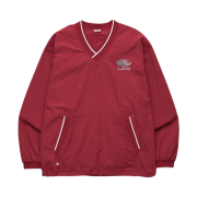 Menasoo Hearttrack Vneck Nylon Anorak Jacket Red