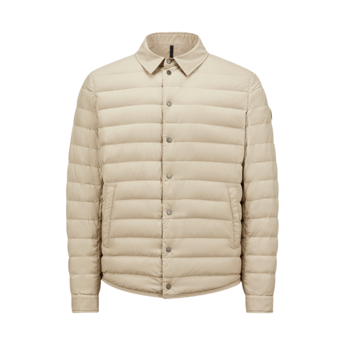 K1-091-1G00010-597X2-20L Moncler Bourdon Down Shirt Jacket Light Beige - 25SS