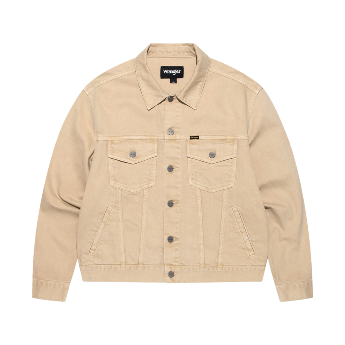 WR2501IJ02BE Wrangler Standard Washed Denim Jacket Beige