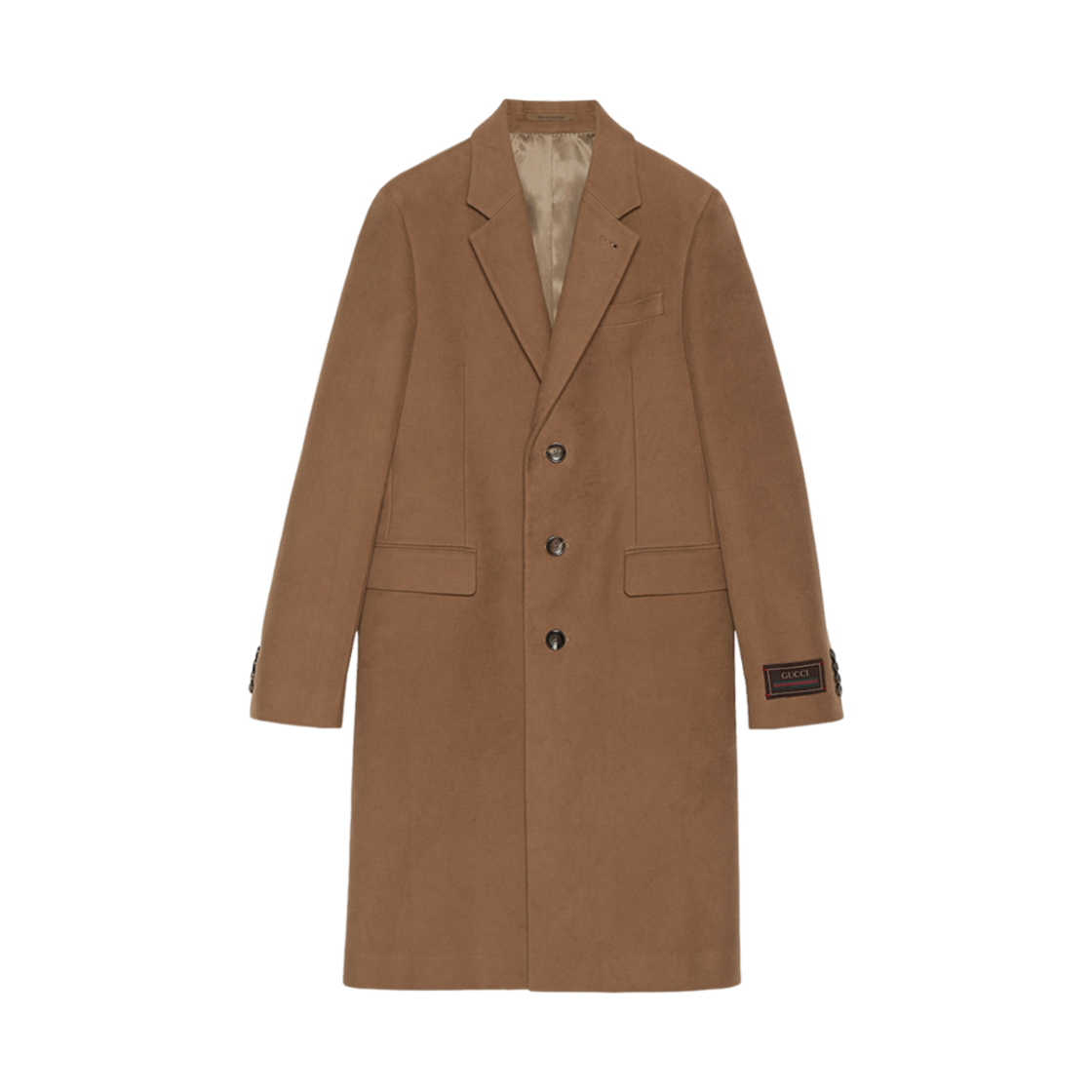 구찌 스무스 코트 웹 라벨 라이트 브라운(Gucci Smooth Coat with Web Label Light Brown) - 1
