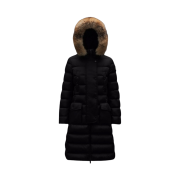 (W) Moncler Khloe Long Down Jacket Black - 22FW
