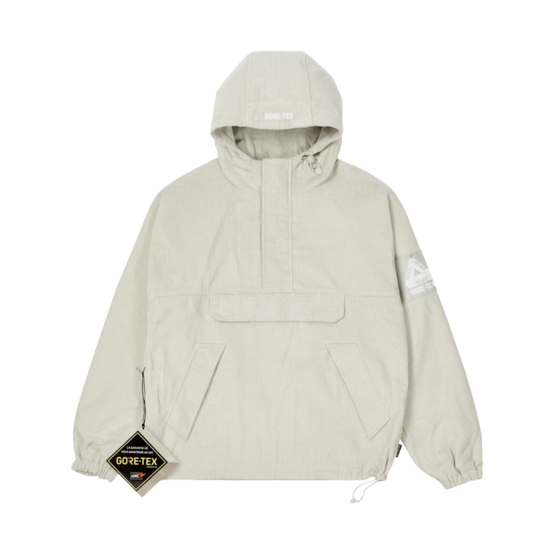 - Palace Gore-Tex Corduroy Jacket Stone - 21FW