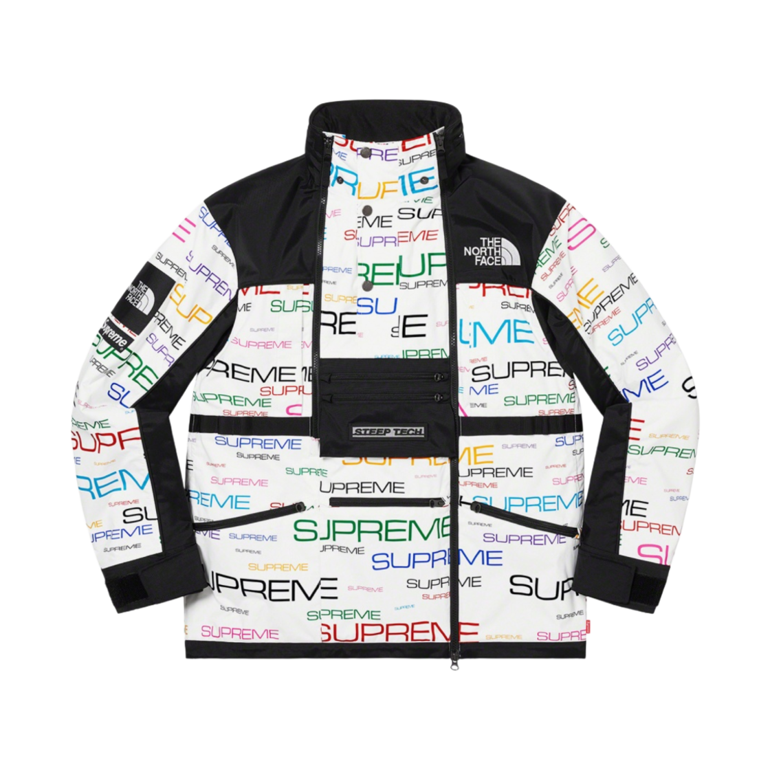 슈프림 x 노스페이스 스팁 테크 아포지 자켓 화이트 - 21FW