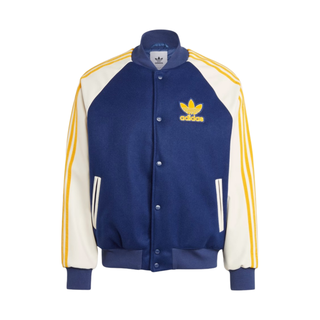 아디다스 SST 봄버 자켓 다크 블루 화이트 - KR 사이즈(Adidas SST Bomber Jacket Dark Blue White - KR Sizing)