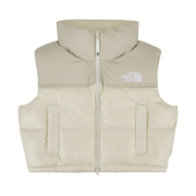 (W) The North Face White Label Novelty Nuptse Down Vest Cream