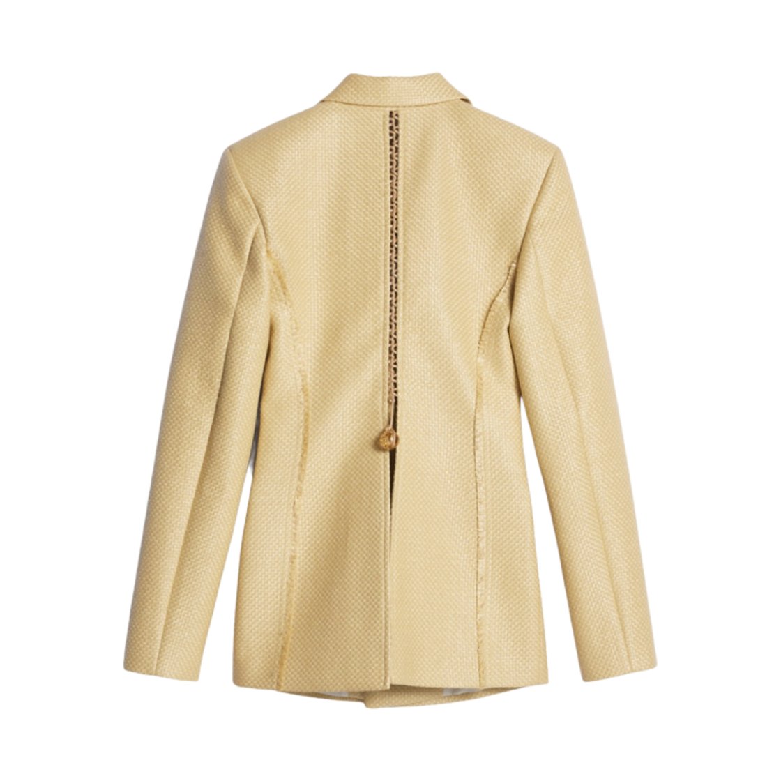 (W) 자크뮈스 라 베스테 팔라 테일러드 라피아 자켓 베이지((W) Jacquemus La Veste Palha Tailored Raffia Jacket Beige) - 2
