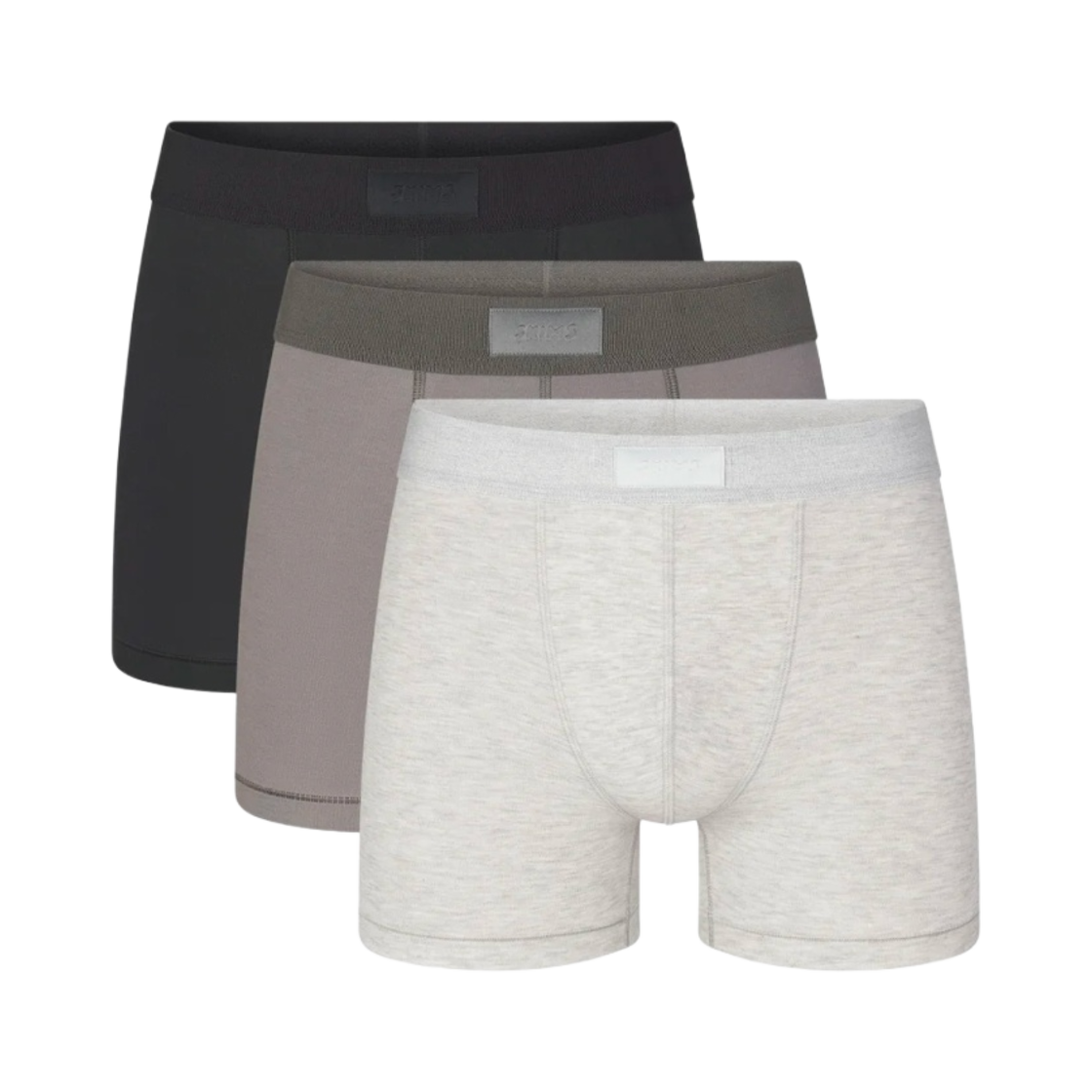 스킴스 코튼 3 박서 브리프 3팩 헤더 멀티(Skims Cotton 3 Boxer Brief 3-Pack Heather Multi)