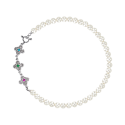 Scudo Extrabold Pink Shell  Pearl Necklace 8mm