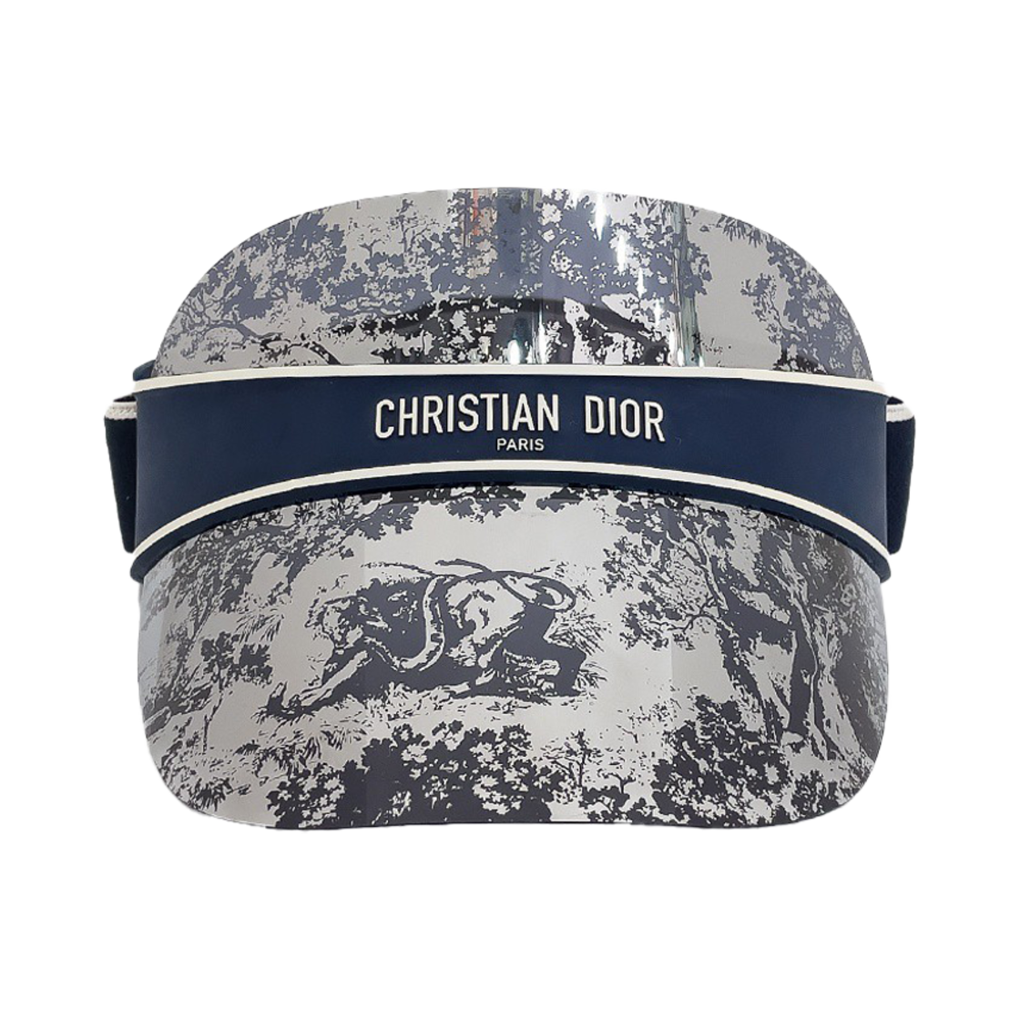 디올 트왈드주이 썬바이저 네이비(Dior Toile de Jouy Sun Visor Navy)