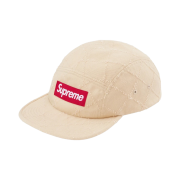 Supreme Punched Denim Camp Cap Dyed Beige - 23FW