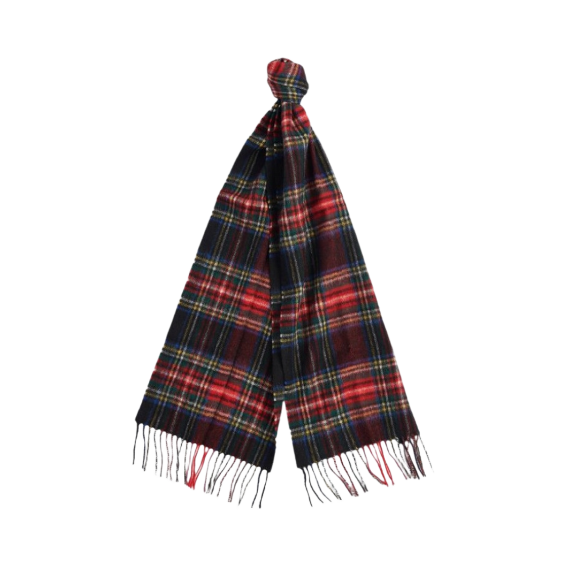 USC0137BK71 Barbour New Check Tartan Muffler Black Stewart