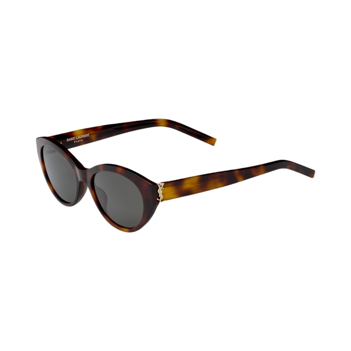 822276-Y9956-2300 Saint Laurent SL M148/F Sunglasses Medium Havana/ Light Gold Grey