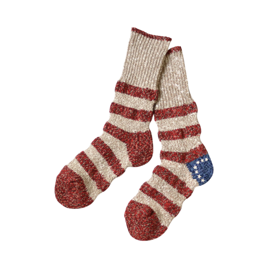 EK-531XSA Kapital 56 Flag Border Socks Red