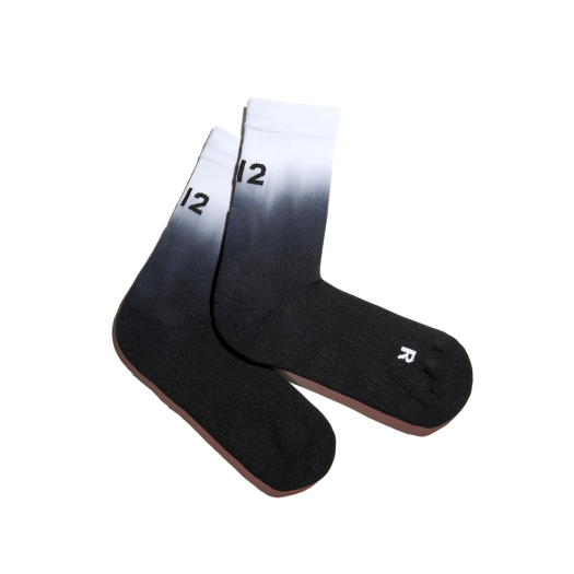 L22E0SCW308ABK LI2 Gradation Running Crew Socks Black