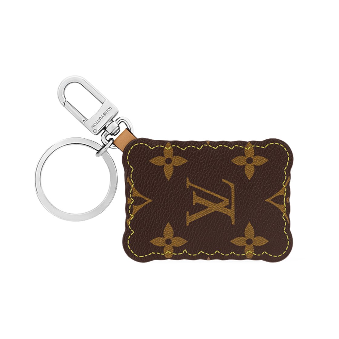 루이비통 LV 비스킷 키 홀더 & 백 참 베이지(Louis Vuitton LV Biscuit Key Holder & Bag Charm Beige) - 2