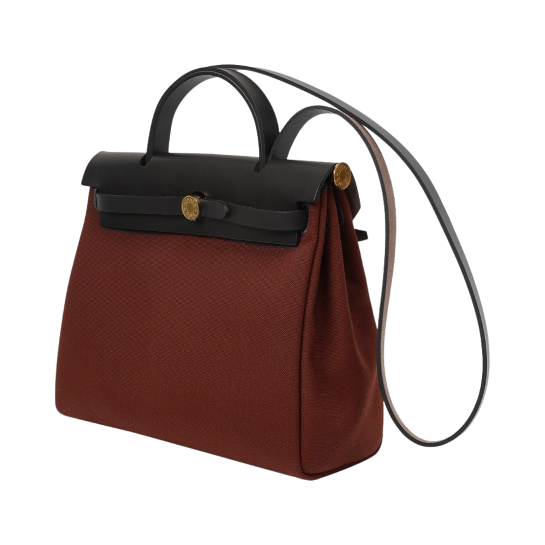 에르메스 에르백 집 31 백 르투르네 & 골드 하드웨어 루즈 아쉬 에벤(Hermes Herbag Zip 31 Bag Retourne & Gold Rouge H Ebene) - 2