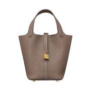 Hermes Picotin Lock 18 Bag Clemence & Gold Etoupe