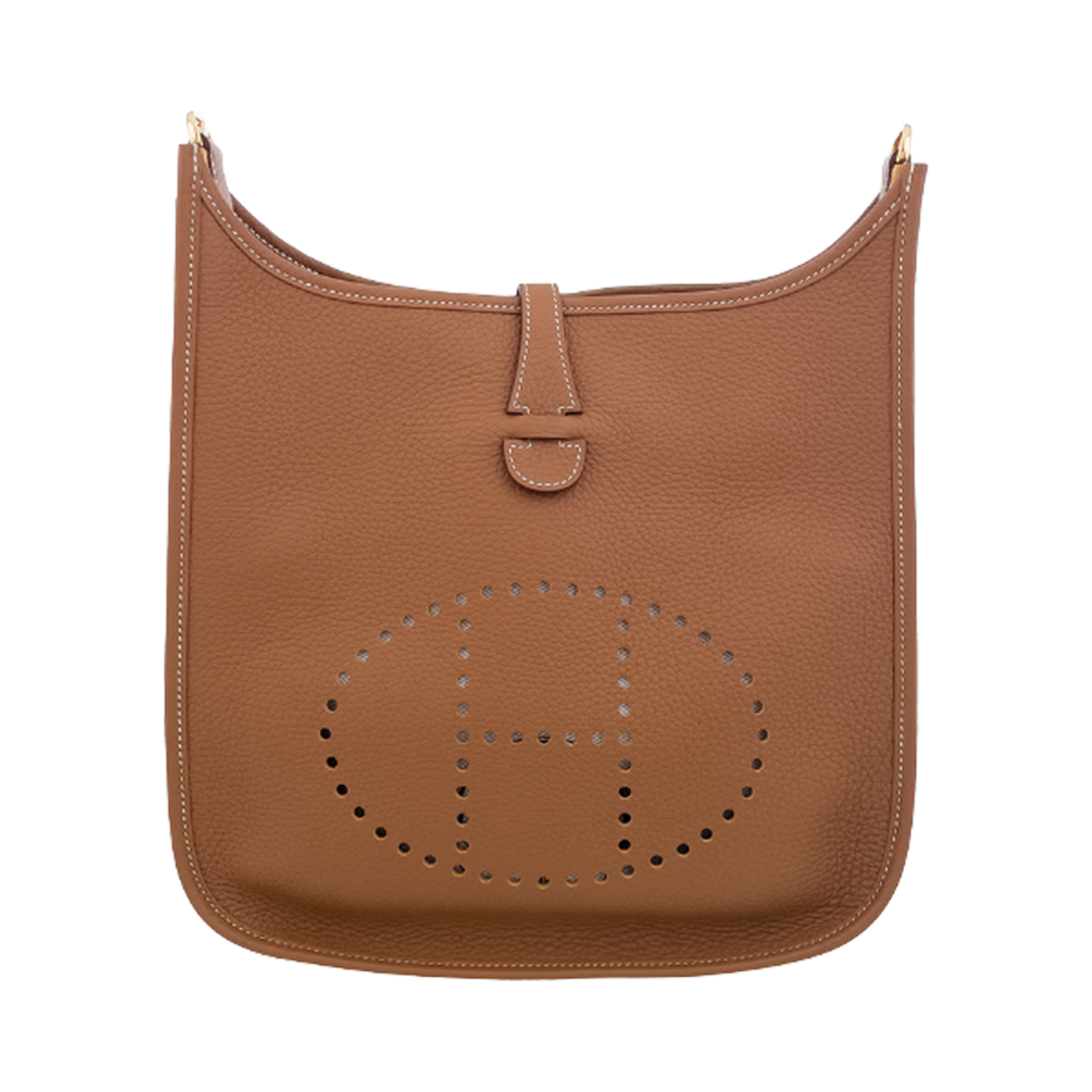 에르메스 에블린PM 카멜골드 금장 K각인