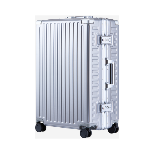 LV-QUADY-24-SILVER LEAD VAULT Quady Suitcase 24Inch Silver
