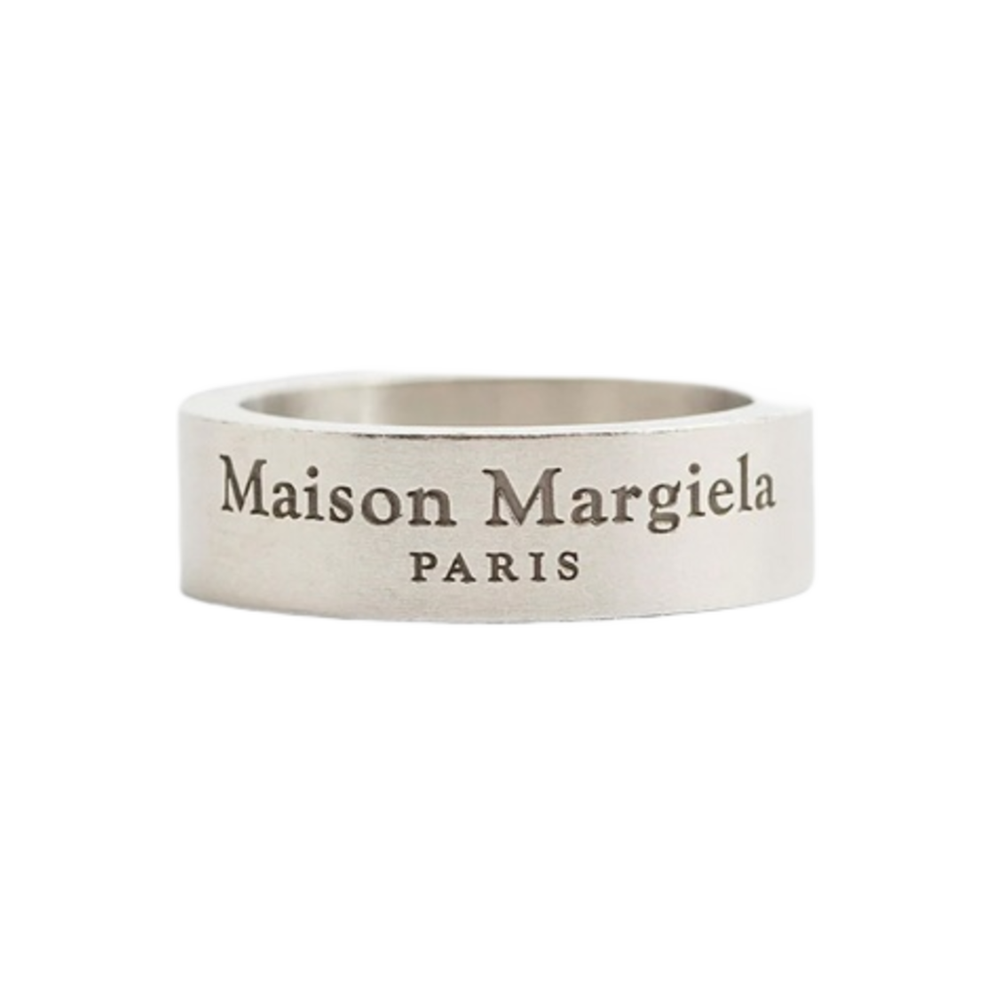 SM1UQ0081SV0158951 Maison Margiela Logo Ring Silver