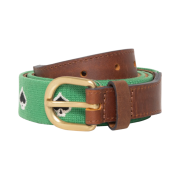 Stussy x Denim Tears Needle Point Belt Brown