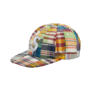 Supreme Patchwork Madras S Logo 6-Panel Navy Plaid - 19SS