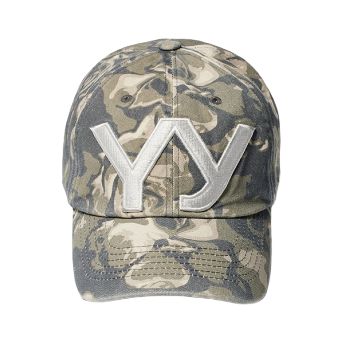 오픈 와이와이 카모 캡 카키(Open Yy Camo Ball Cap Khaki)