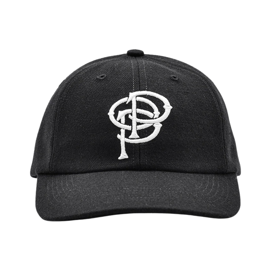 팝 트레이딩 컴퍼니 이니셜 식스패널 햇 블랙(Pop Trading Company Initials Sixpanel Hat Black)